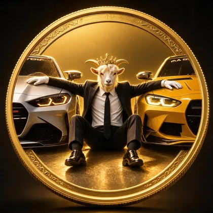The Handsome King Goat gold coin seal